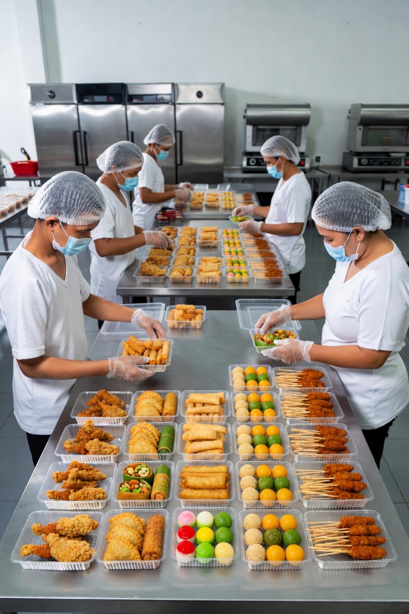 Proses produksi Andrawina โ jajanan pasar fresh tanpa pengawet